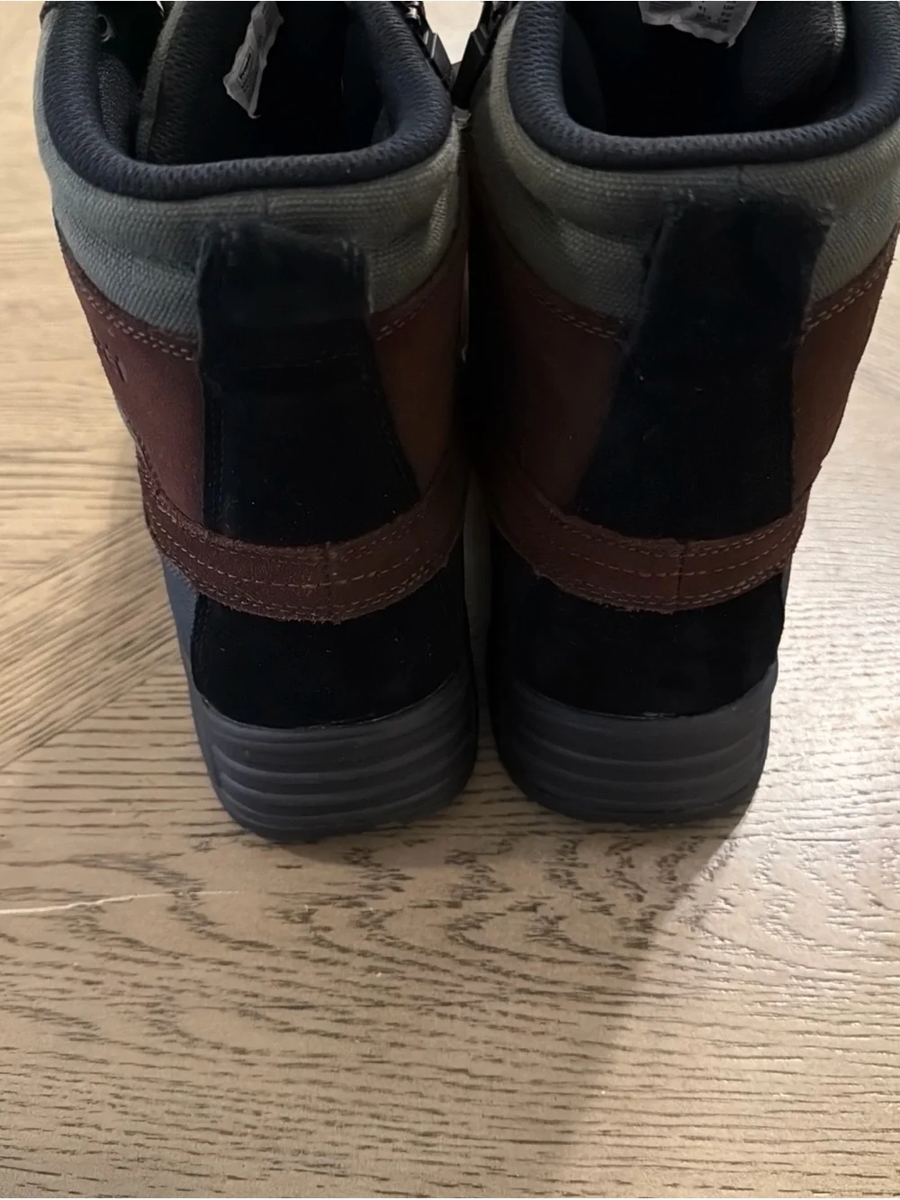 Propet Cortland Round Toe Hiking Boots, Brown/Olive/Black, Men's Size 8.5